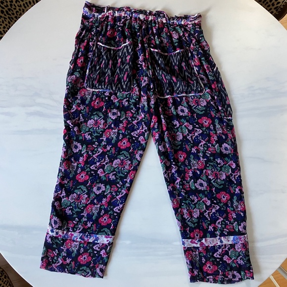 NWT Isabel Marant Lightweight Lined Floral Ryama Trousers 44 L XL 12 - Picture 2 of 6